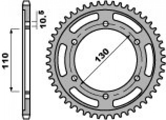 Kettenrad hinten Yamaha YZF R1