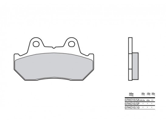 Remblokken voor Honda VT 1100