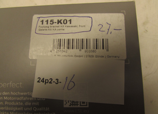 Voetsteun links Kawasaki Overige Kawasaki