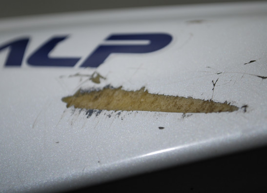 Cowl left rear Honda TRANSALP