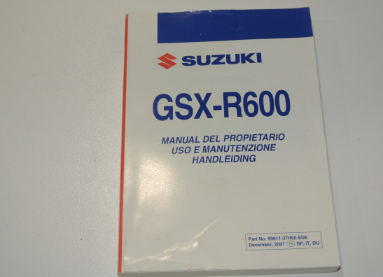Instructieboekje Suzuki GSX R 600