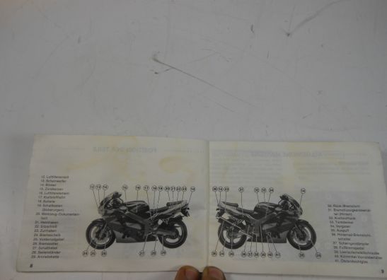 Instructieboekje Kawasaki ZX 9 R