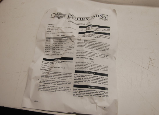 Windscherm Harley Davidson Touring FL