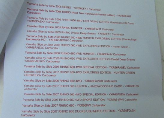 Carburateur onderdelen Kawasaki Overige Kawasaki