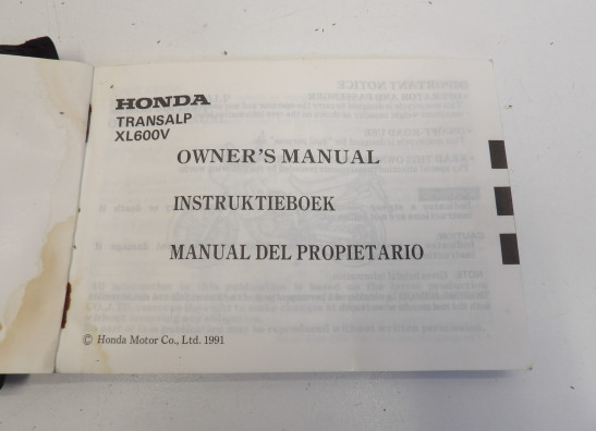 Manuel Honda TRANSALP