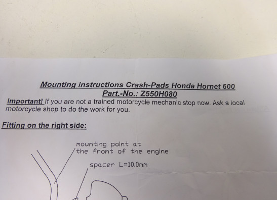 Crash Pads Honda CB 600 F