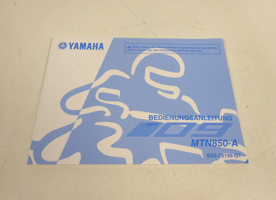 Instructieboekje Yamaha MT 09