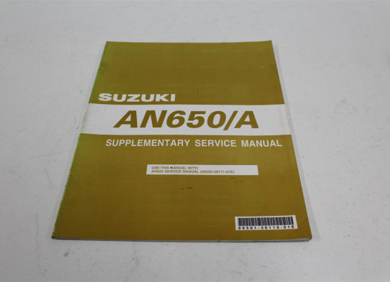 Werkplaatshandboek Suzuki Burgman 650