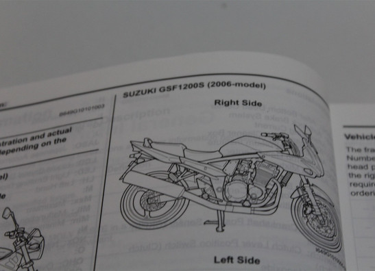 Bedienungsanleitung Suzuki GSF 1200 Bandit