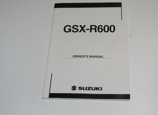 Instructieboekje Suzuki GSX R 600