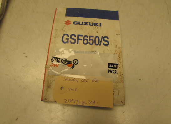 Manuel Suzuki GSF 650 Bandit