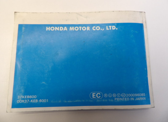 Fahrerhandbuch Honda Overige Honda
