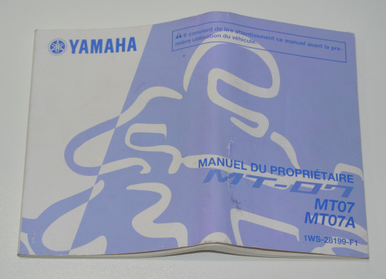 Instructieboekje Yamaha MT 07