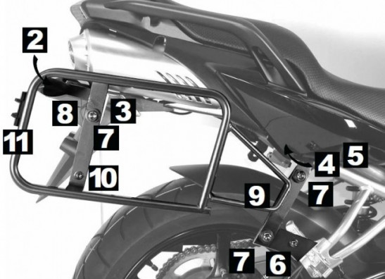 Kofferbeugel set Yamaha Overige Yamaha