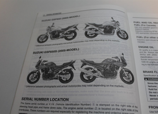 Werkplaatshandboek Suzuki GSF 650 Bandit