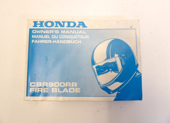 Instructieboekje Honda CBR Fireblade