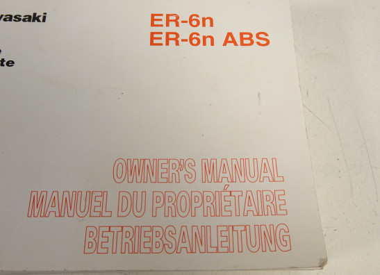 Instructieboekje Kawasaki ER 6