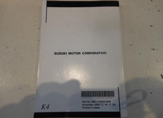 Manuel Suzuki GSX R 600