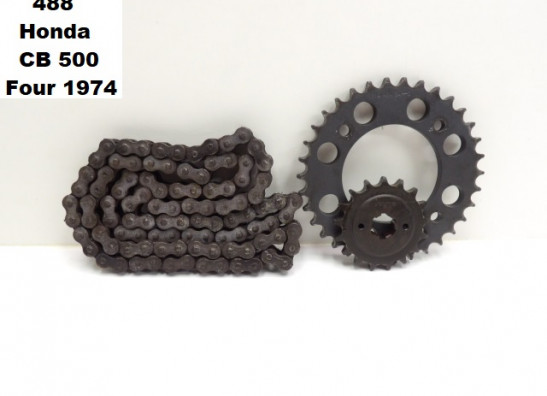 Ketting en tandwielset Honda CB 500