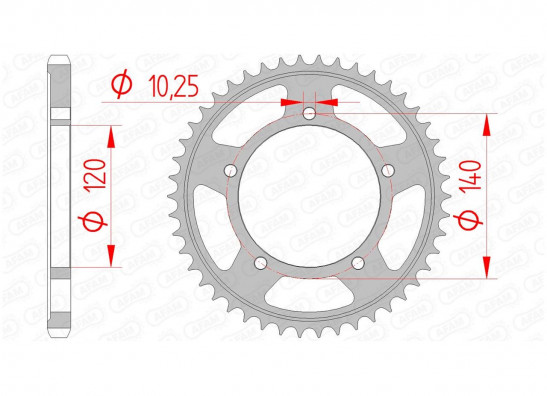 Kettenrad hinten Suzuki GSX R 600