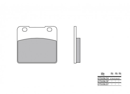 Braking pads front Suzuki VL 1500 Intruder