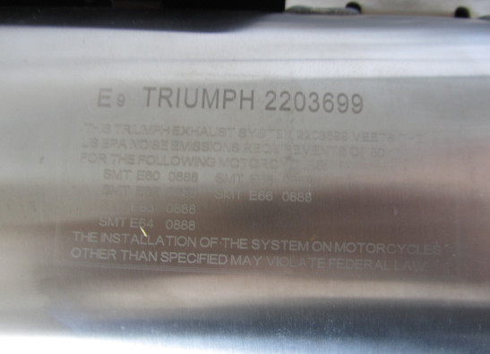 Uitlaat Triumph Tiger 850 Sport