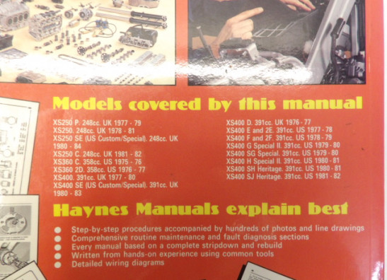 Instruction manual Yamaha XS 360