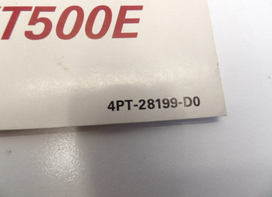 Instructieboekje Yamaha XT