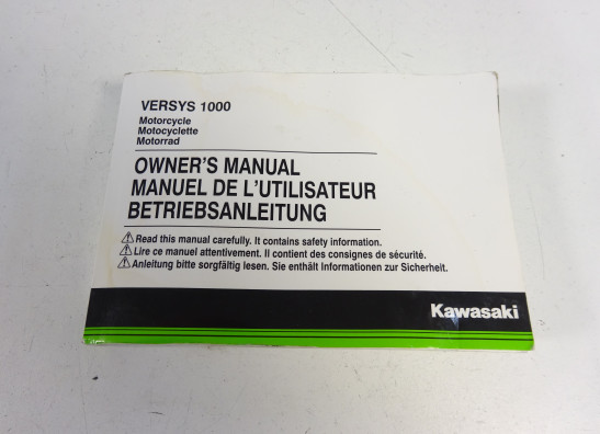 Instructieboekje Kawasaki VERSYS 1000 2015-2018