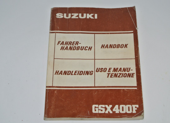 Fahrerhandbuch Suzuki GSX 400 E
