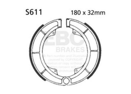 Bremsbeläge hinten Suzuki GS 550