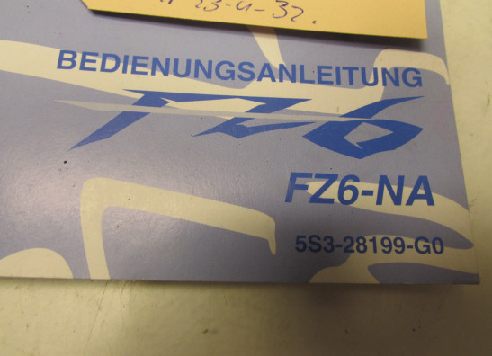Instructieboekje Yamaha FAZER 600