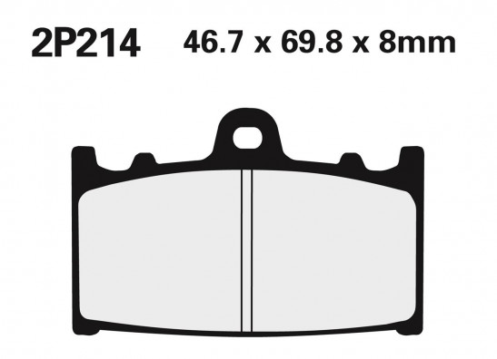 Braking pads rear Kawasaki ZZR 600