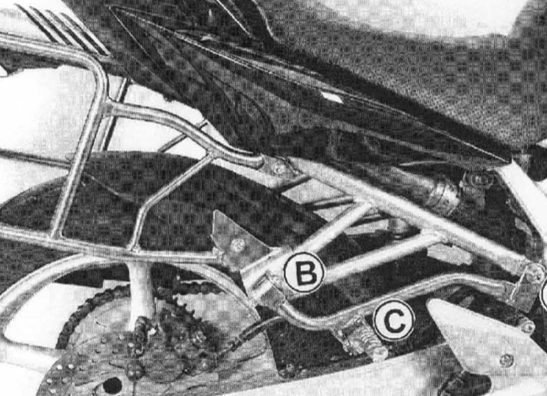 Duo footrest set Yamaha FZ6