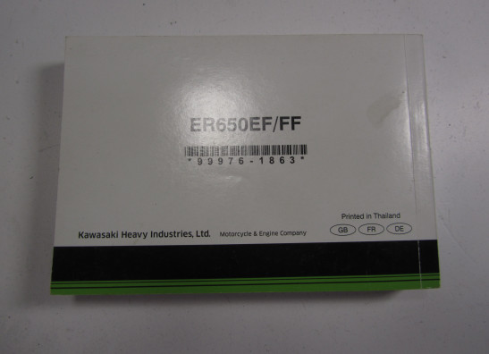 Instructieboekje Kawasaki ER 6