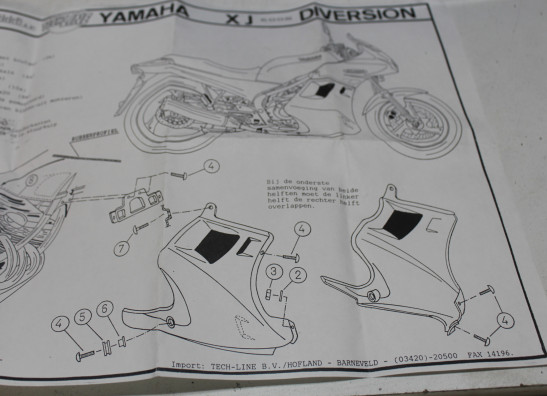 Cowling set complete Yamaha XJ 600 Diversion