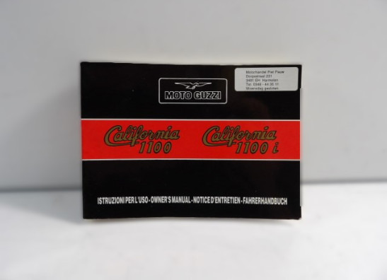 Instructieboekje Moto Guzzi California 1100 1994-1998