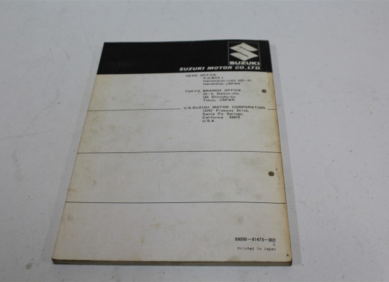 Onderdelenboek Suzuki TS 250