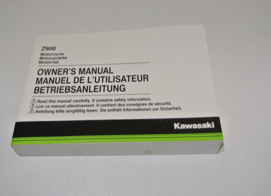 Instructieboekje Kawasaki Z 900 2017-2019