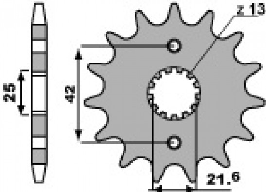 Voortandwiel Suzuki GSX R 1000