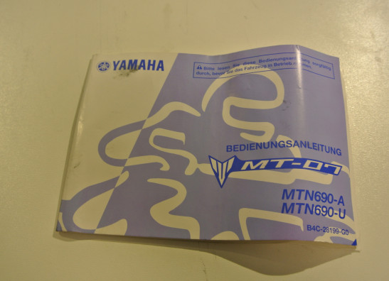 Instructieboekje Yamaha MT 07