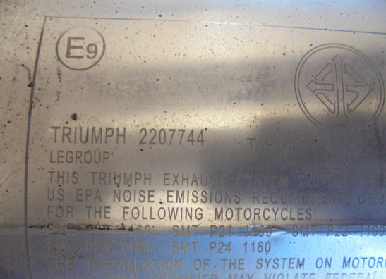Auspuff Triumph Tiger 1200 Explorer GT PRO