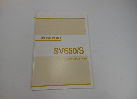 Fahrerhandbuch Suzuki SV 650