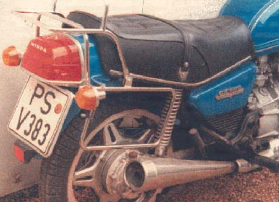 Suitcase bracket set Honda CX 500