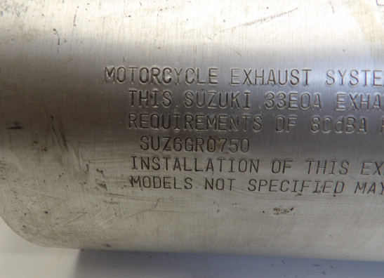 Uitlaat Suzuki GSX R 750