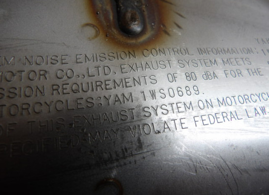 Muffler Yamaha MT 07