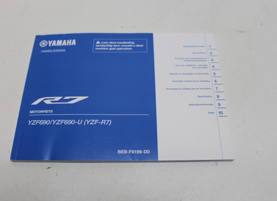 Instructieboekje Yamaha YZF R7