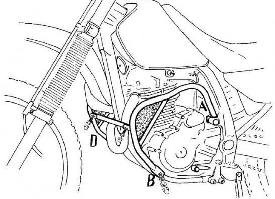 Valbeugel Suzuki DR 650
