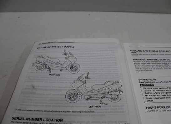 Werkplaatshandboek Suzuki Burgman 125