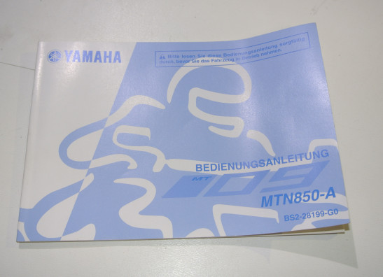 Instructieboekje Yamaha MT 09